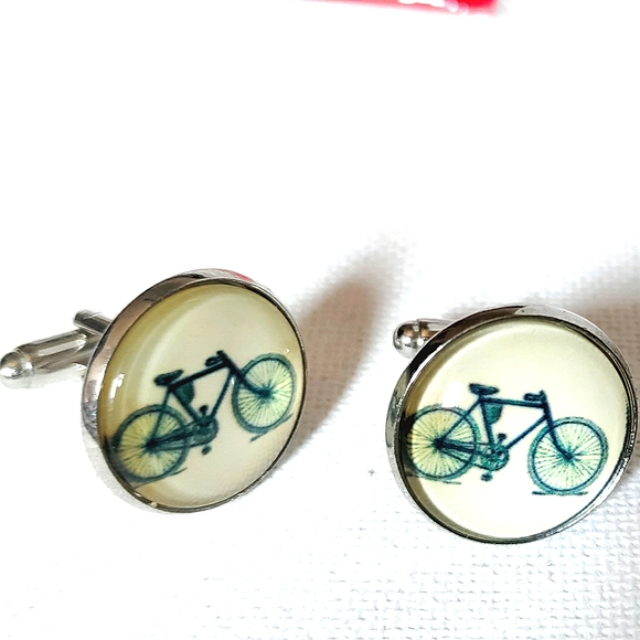 NEW Cufflinks: Bike Life! Stainless Steel. Gift Box Included! - Picture 2 of 6
